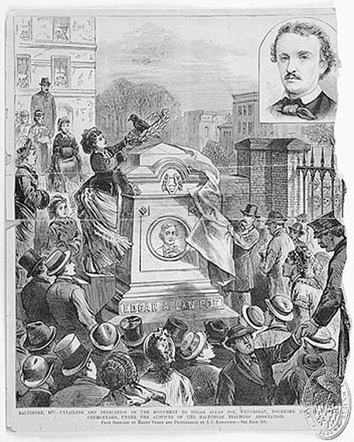 Poe grave in 1875